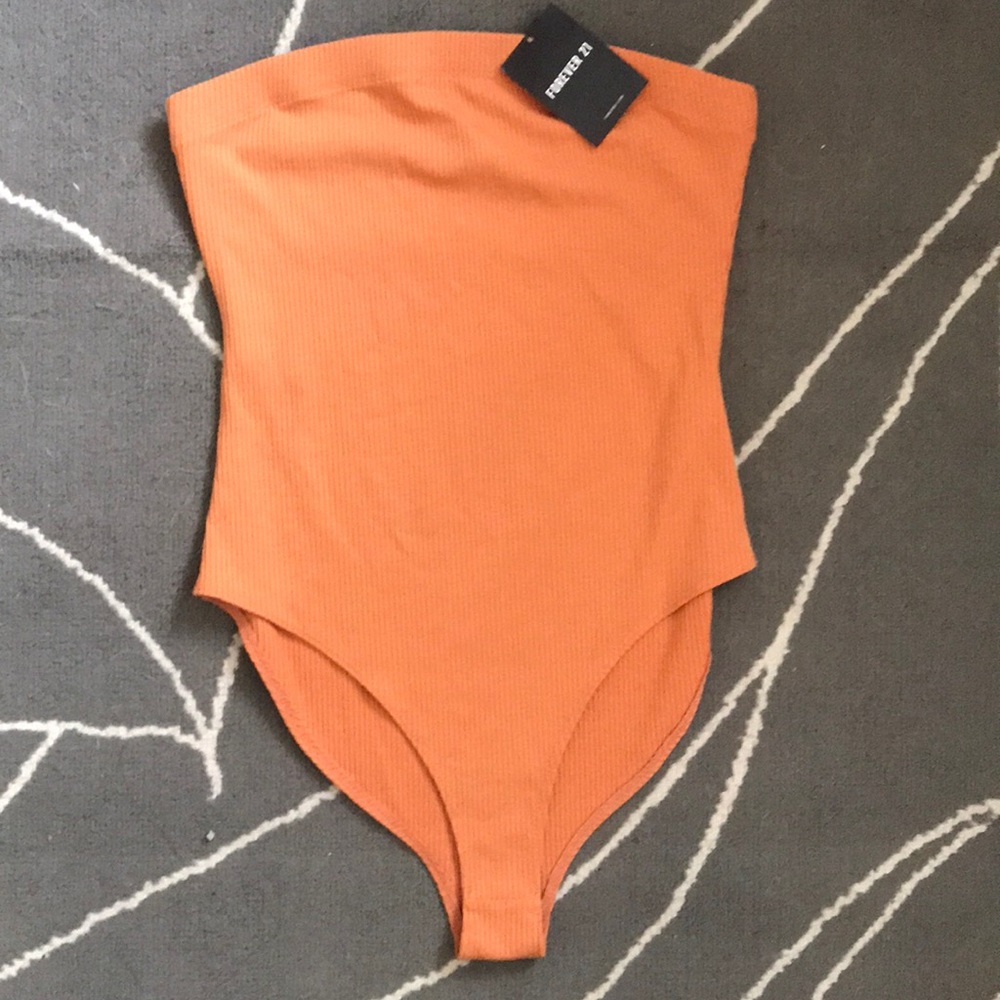 F21 Strapless Bodysuit Brand New
